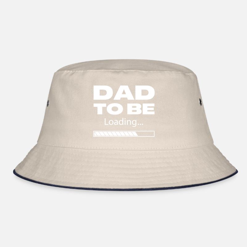 Dad To Be Loading White Bucket Hat