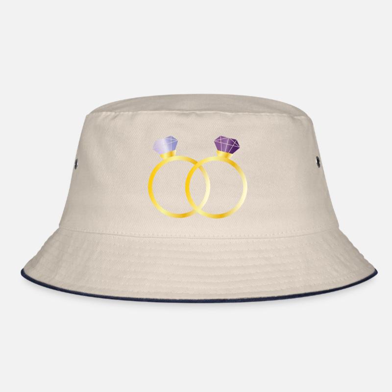 Deux bagues avec diamants violets Bob