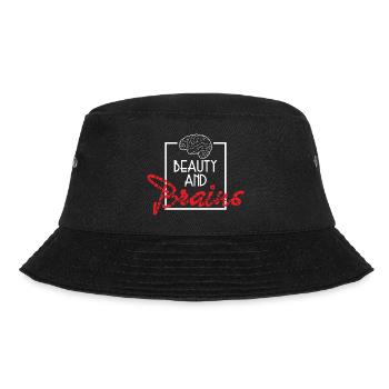 Brain Anatomy Science Beauty And Brains - Bucket Hat - Schwarz - Vorne - Lela (165cm)