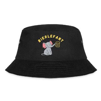 Bier und Elefant passt wie Zoo und Rüssel - Bucket Hat - Schwarz - Vorne - Lela (165cm)