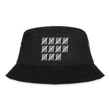 55. Geburtstag Strichliste 55 Jahre alt - Bucket Hat - Schwarz - Vorne - Lela (165cm)