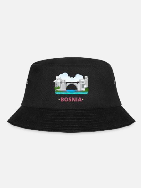 Bosnien - Bucket Hat - Schwarz