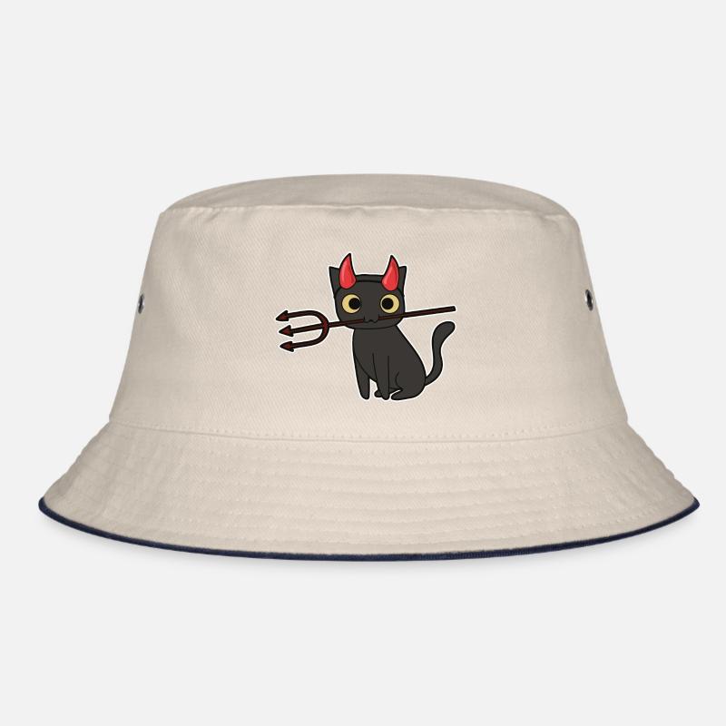Cat Devil Halloween Bucket Hat