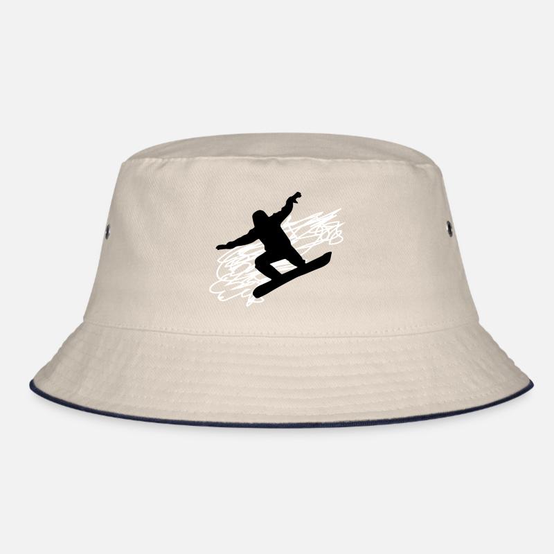 Snowboard Snowboarder Bucket Hat