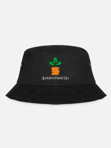 Quadratwurzel - Bucket Hat - Schwarz