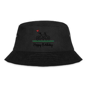 ANNIVERSARY. HAPPY BIRTHDAY. HAPPY BIRTHDAY. - Bucket Hat - black - Front - Lela (165cm)