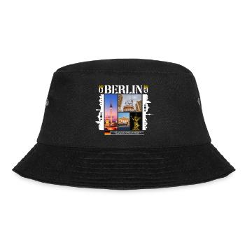 Berlin Deutschland Stadt Skyline Heimat Liebe - Bucket Hat - Schwarz - Vorne - Lela (165cm)