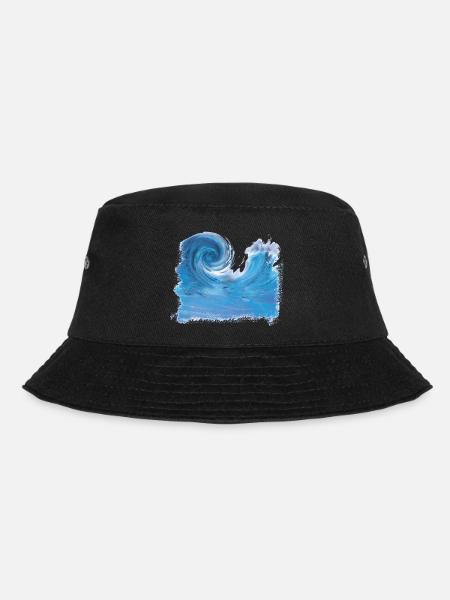 Wave Graphics - Bucket Hat - black