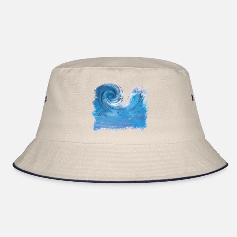 Wave Graphics Bucket Hat
