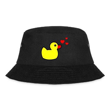 Canard grinçant Jaune Saint-Valentin - Bob - noir - Devant - Lela (165cm)