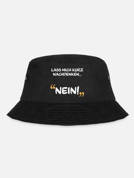 Nein! Nein Shirt - Bucket Hat - Schwarz