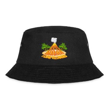 Magma Lava Liquid Schriftzug | I l Lava Volcanoes - Bucket Hat - Schwarz - Vorne - Lela (165cm)