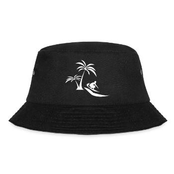 Surfen Surfing Wellenreiten - Bucket Hat - Schwarz - Vorne - Lela (165cm)