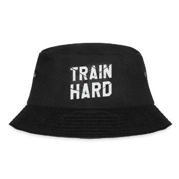 train hard - Bucket Hat - black - Front - Lela (165cm)