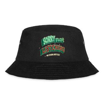 dog paw statement bday animal shelter - Bucket Hat - Schwarz - Vorne - Lela (165cm)
