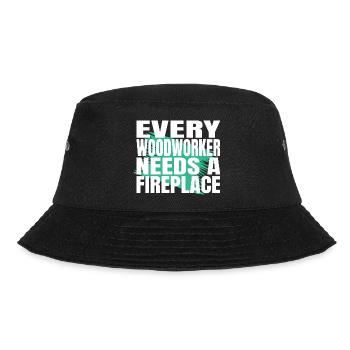 forester chop wood carpenter girl tshirts - Bucket Hat - black - Front - Lela (165cm)