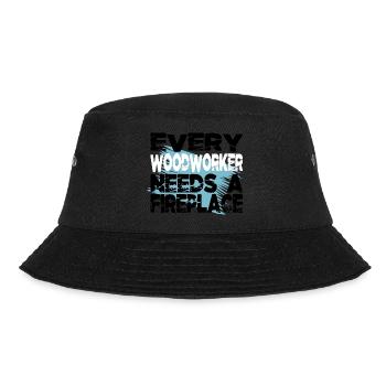 proud carpenter skull tshirts - Bucket Hat - Schwarz - Vorne - Lela (165cm)