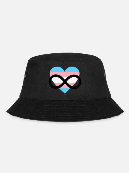 Trans Transgender Polyamory LGBTQ Pride - Bucket Hat - black