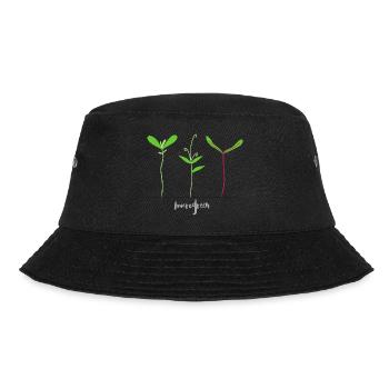 Mikrotriebe - Microgreen - Bucket Hat - Schwarz - Vorne - Lela (165cm)