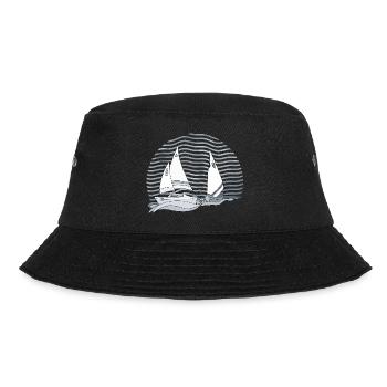 Segelboote - Bucket Hat - Schwarz - Vorne - Lela (165cm)