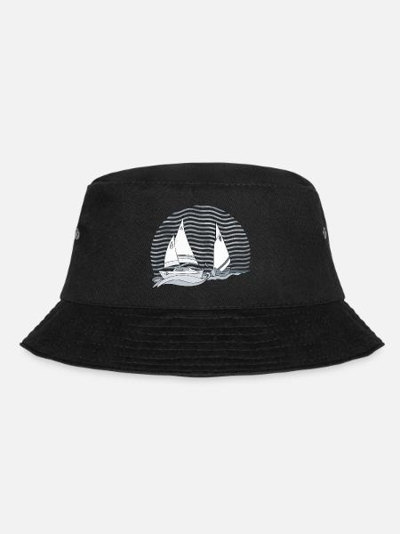 Segelboote - Bucket Hat - Schwarz