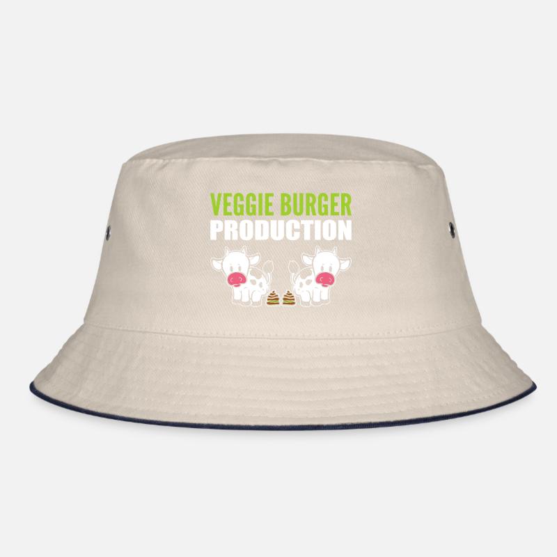 Gemüse -Burgerproduktion Vegan Geschenk Bucket Hat