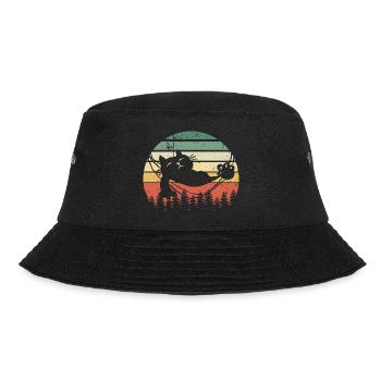 Katze Sunset - Bucket Hat - Schwarz - Vorne - Lela (165cm)