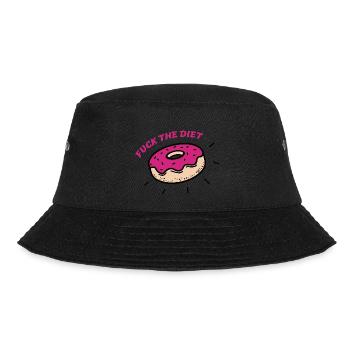 Fuck the diet - Bucket Hat - black - Front - Lela (165cm)