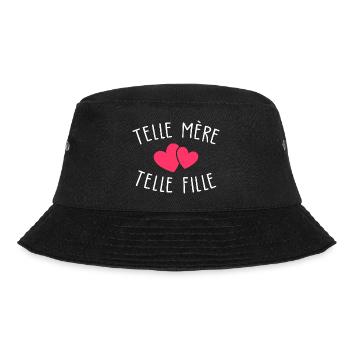 telle mère telle fille / humour mère et fillle - Bob - noir - Devant - Lela (165cm)