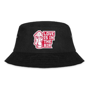 love in air gas mask - Bucket Hat - black - Front - Lela (165cm)