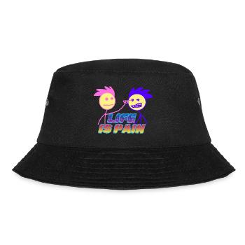 Das Leben ist Schmerz - Bucket Hat - Schwarz - Vorne - Lela (165cm)