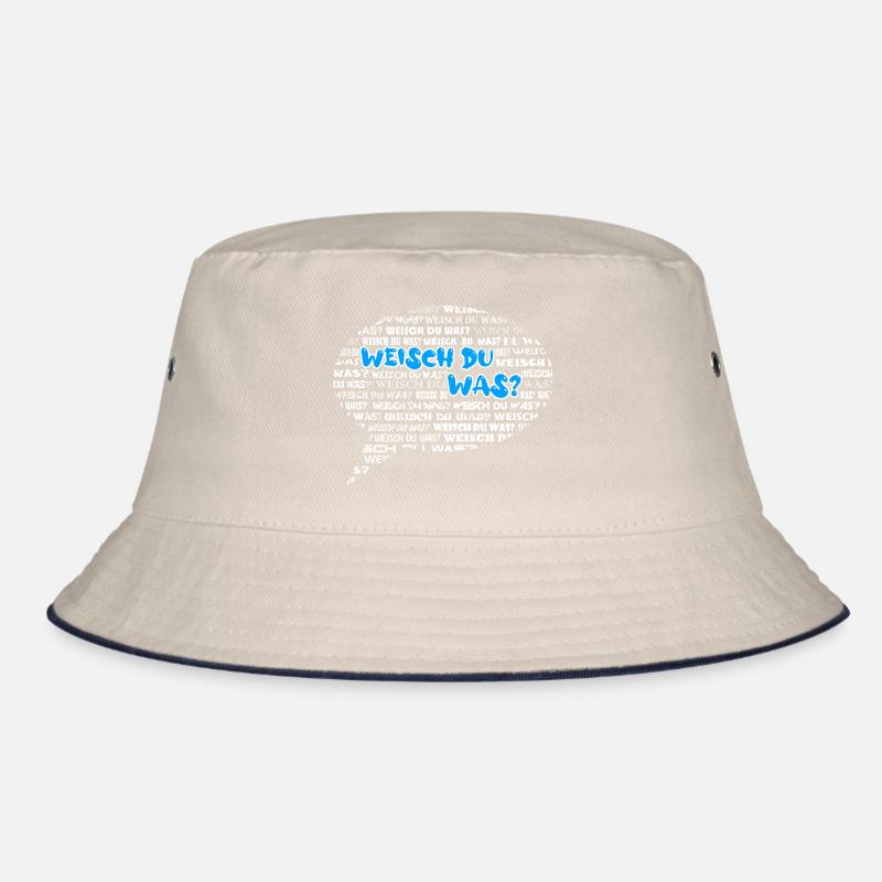 Weisch du was? Sprechblase Schweizerdeutsch blau Bucket Hat