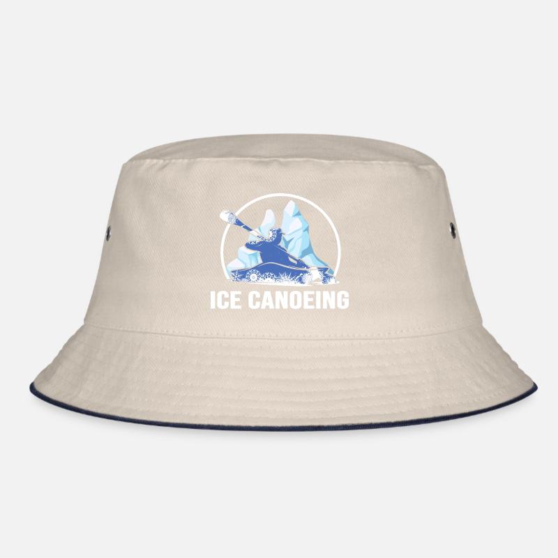 eiskanufahrer eiskanu eispaddeln kanu winterkanu Bucket Hat