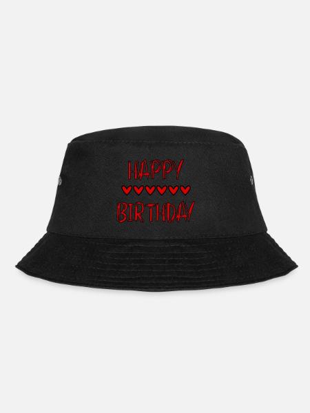 JAHRESTAG. ALLES GUTE ZUM GEBURTSTAG!. ALLES GUTE ZUM GEBURTSTAG!. - Bucket Hat - Schwarz
