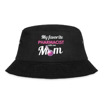 Apotheker Mutter Apotheke Pharmazie PTA - Bucket Hat - Schwarz - Vorne - Lela (165cm)