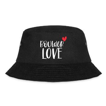 Klettern Bouldern Boulder Liebe Berge Geschenk - Bucket Hat - Schwarz - Vorne - Lela (165cm)