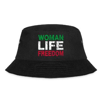 Woman Life Freedom Iran - Bucket Hat - black - Front - Lela (165cm)