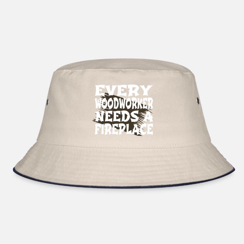 carpenter logging mason funny sayings Bucket Hat