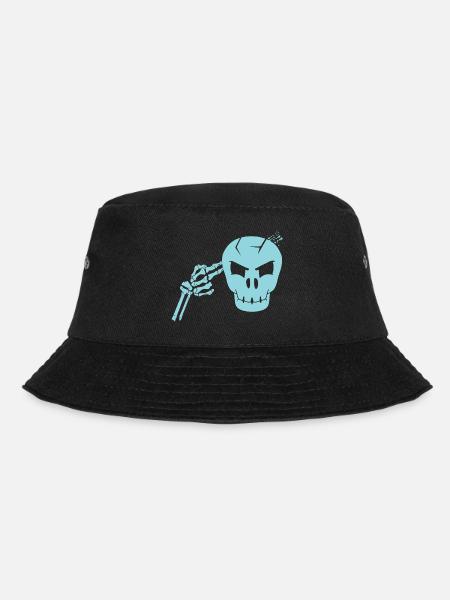 Totenkopf Kopfschuss - Bucket Hat - Schwarz