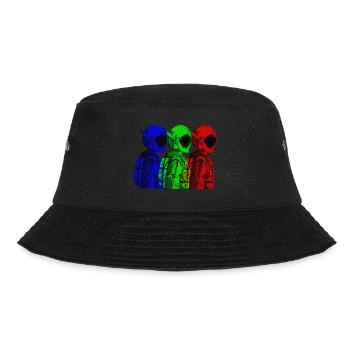 Astronaut Weltall Space Geschenk Idee - Bucket Hat - Schwarz - Vorne - Lela (165cm)