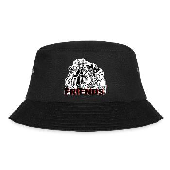 ZoffArt FRIENDS - Bucket Hat - Schwarz - Vorne - Lela (165cm)