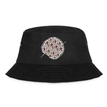 happy computer programming profession present idea - Bucket Hat - Schwarz - Vorne - Lela (165cm)