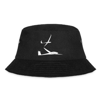 Segelflugzeug Segelfliegen Segelflug Segelflieger - Bucket Hat - Schwarz - Vorne - Lela (165cm)