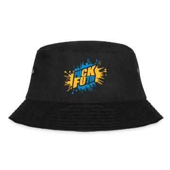 puck futin logo design - Bucket Hat - black - Front - Lela (165cm)