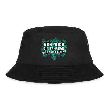 fahrrad bike gravelbike fahrradsammlung bikologe - Bucket Hat - Schwarz - Vorne - Lela (165cm)