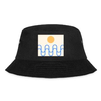 Ocean Sun - Bucket Hat - Schwarz - Vorne - Lela (165cm)