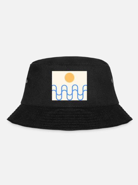 Ocean Sun - Bucket Hat - Schwarz