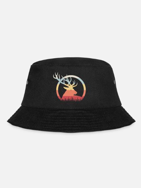 Hirsch - Bucket Hat - Schwarz