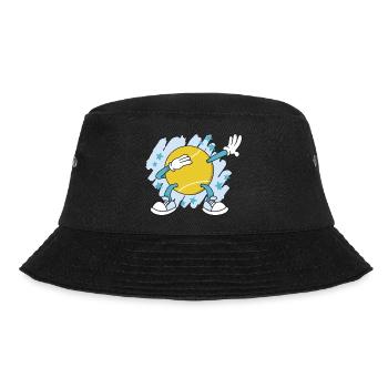 Tennis Dabbing Tennisspieler Dabben Tennisverein - Bucket Hat - Schwarz - Vorne - Lela (165cm)