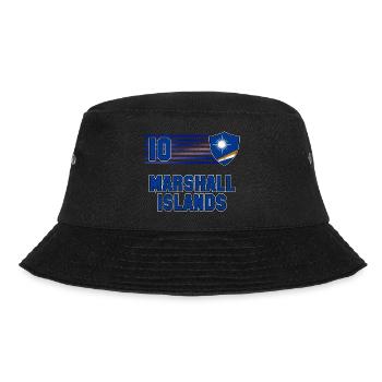 Marshallinseln Fußball Mannschaft - Bucket Hat - Schwarz - Vorne - Lela (165cm)